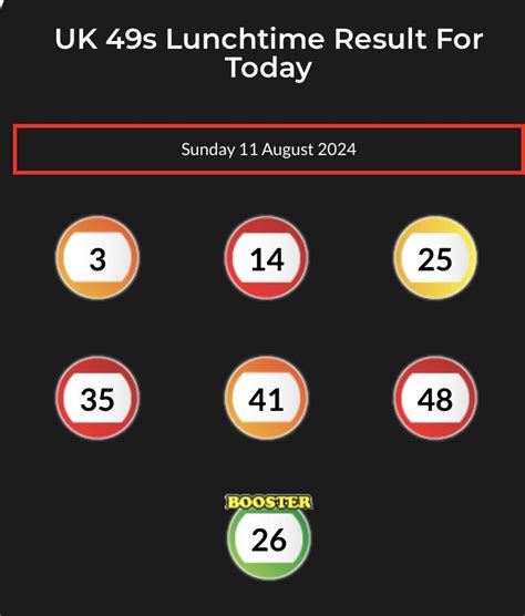 UK49s Lunchtime Results: Thursday 20 October 2022.